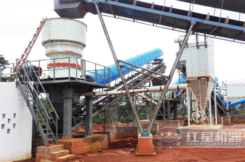 单缸圆锥破碎机客户生产线现场 单缸圆锥破碎机客户生产线现场