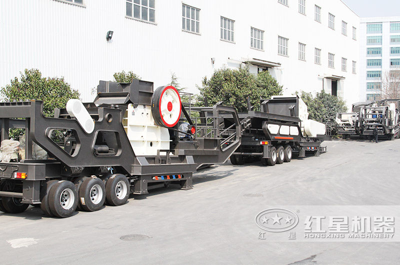 与车载装置搭配组合成为可移动石子粉碎机 与车载装置搭配组合成为可移动石子粉碎机