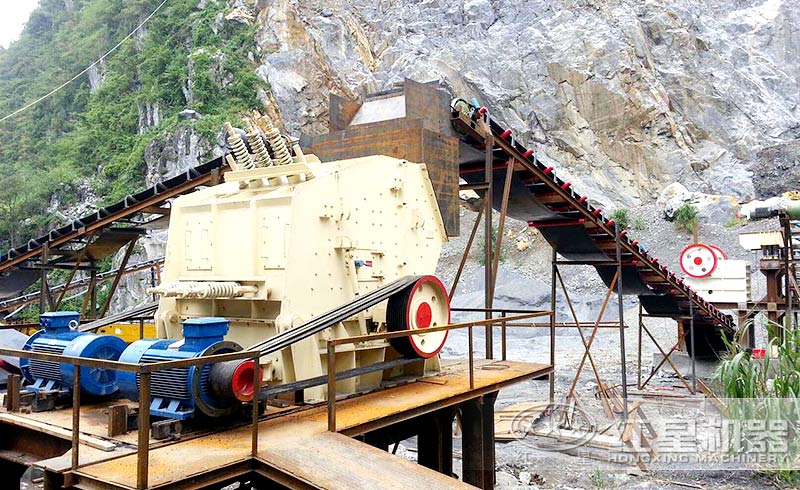 1210反击式破碎机在生产线中的应用 1210反击式破碎机在生产线中的应用