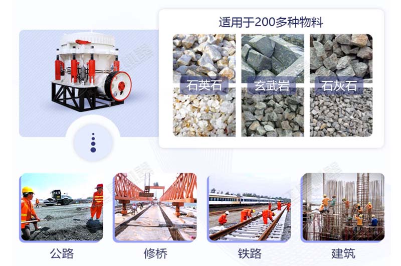 圆锥式碎石机的应用 圆锥式碎石机的应用