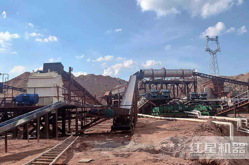 机制砂生产设备组建现场 机制砂生产设备组建现场